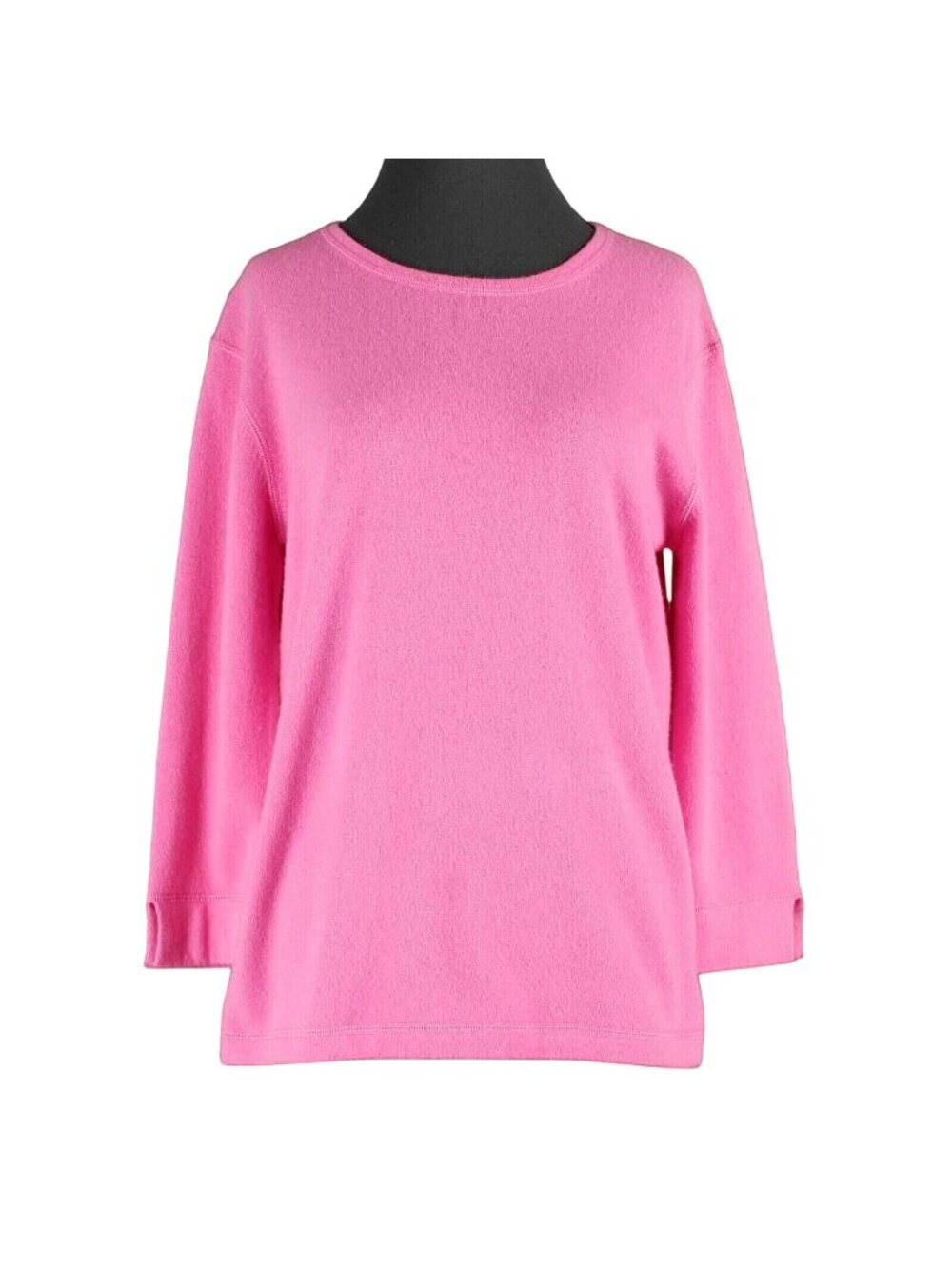 Kinross Cashmere Sweater Sz M Hot Pink 100% Cashmere Top Sweater